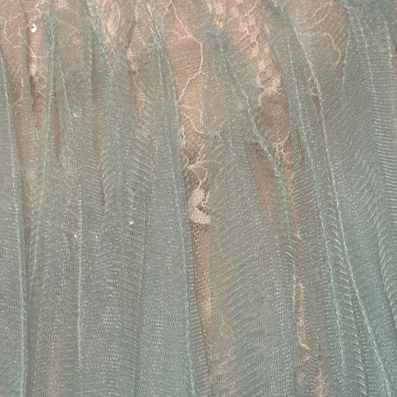 Qaldrex Spaghetti Homre Lace Midi Tulle Dress - Picture 11 of 11